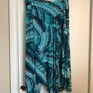 Chico’s skirt. Handkerchief hem.